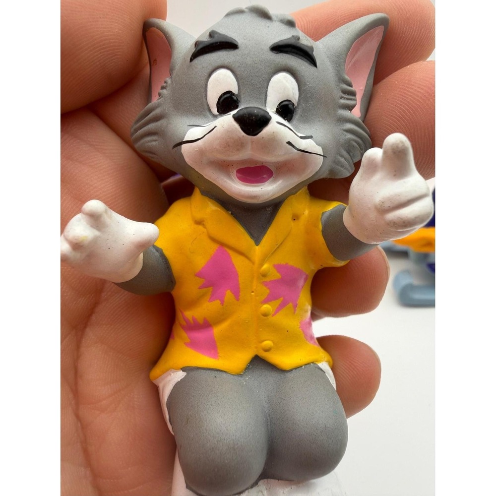 Vintage 80s 90s Toy Lot Baby Herman Tom Cat Road Runner Looney Tunes Figures - Picture 5 of 16